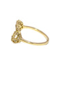 Delicate Oval Ring - 14ky Gold + Diamonds