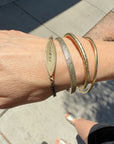 Peas in a Pod Bracelet- 14k Gold, Oxidized Silver + VS White Diamonds