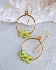 Truly Earrings Small - 14k Gold-Fill + Peridot