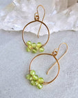 Truly Earrings Small - 14k Gold-Fill + Peridot - KMJ James & Jezebelle Jewelry - Earrings