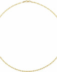 14ky Gold 2.7 mm Mirror Link Chain - 16" - KMJ KMJ Core Jewelry - Necklaces