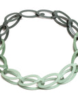 14 pc Oval Chain - Gradiant, Green Gradiant
