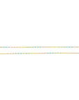 Multicolor Enamel Bead Cable Chain - 18" 14ky Gold-Fill