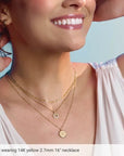14ky Gold 2.7 mm Mirror Link Chain - 16" - KMJ KMJ Core Jewelry - Necklaces