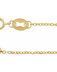 14K Yellow Gold Diamond Cut Cable Chain - 7" Bracelet
