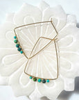 Leslie Earring - 14k Gold-Fill + Turquoise - KMJ James & Jezebelle Jewelry - Earrings