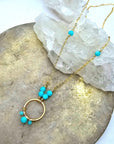 Fleur Necklace - 14k Gold-Fill + Amazonite