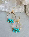 Truly Earrings Small - 14k Gold Fill +Turquoise
