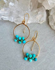 Truly Earrings Small - 14k Gold Fill +Turquoise - KMJ James & Jezebelle Unclassified