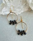 Truly Earrings Small - 14k Gold Fill + Black Spinel - KMJ James & Jezebelle Unclassified