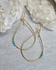 Emma Earrings - 14k Gold-Fill + Turquoise - KMJ James & Jezebelle Jewelry - Earrings