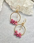 Truly Earrings Small - 14k Gold-Fill + Pink Tourmaline - KMJ James & Jezebelle Jewelry - Earrings