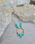 Fleur Necklace - 14k Gold-Fill + Amazonite