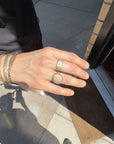 Peas in a Pod Bracelet- 14k Gold, Oxidized Silver + VS White Diamonds