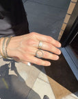 Peas in a Pod Bracelet- 14k Gold, Oxidized Silver + VS White Diamonds - KMJ Kate Maller Jewelry Jewelry - Bracelets