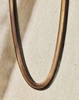 Serpentine Necklace - 18" Oxidized Brass Snake Chain - KMJ Claire Sommers Buck Jewelry - Necklaces