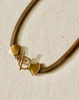 Serpentine Necklace - 18" Oxidized Brass Snake Chain - KMJ Claire Sommers Buck Jewelry - Necklaces