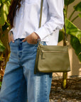 Sydney Crossbody - Pebble Grain, Lemon