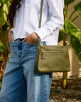 Sydney Crossbody - Pebble Grain, Lemon - KMJ Orsyn Handbags Gifts - Accessories