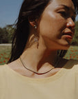 Serpentine Necklace - 18" Oxidized Brass Snake Chain - KMJ Claire Sommers Buck Jewelry - Necklaces