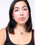 Swarm Necklace - Sterling Silver + Labradorite
