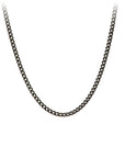 Medium Curb Chain - Oxidized Sterling Silver 20"