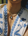 Serpentine Necklace - 18" Oxidized Brass Snake Chain - KMJ Claire Sommers Buck Jewelry - Necklaces