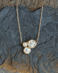 Constellation Pendant - 14k Gold + White Sapphires - KMJ Emilie Shapiro Fine Jewelry - Necklaces