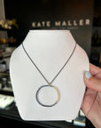 Turning Aspen Necklace - 18k gold, Oxidized Silver + Reclaimed Diamonds - KMJ Kate Maller Jewelry Jewelry - Necklaces