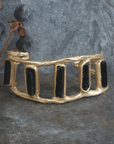 Cosmic Cuff - Brass + Tourmaline - KMJ Emilie Shapiro Jewelry - Bracelets