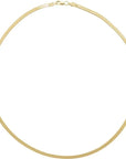 16" 14K Yellow Gold Herringbone Chain - KMJ KMJ Core Jewelry - Necklaces