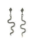 Oxidized Serpent Dangles - Sterling Silver - KMJ Zanny Jewelry - Earrings