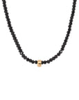 Natural Gemstone Boulder Bead Necklace - 18ky + Spinel - KMJ Anne Sportun Jewelry - Necklaces
