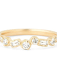 Cascade Baguette + Round Diamond Ring - 18ky + Diamonds - KMJ Anne Sportun Jewelry - Rings