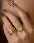Diamond Stardust Ring - 18ky + Diamond - KMJ Anne Sportun Jewelry - Rings