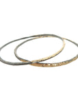 Crescent Stacker Bangle - 22k/18k Gold + Oxidized Silver - KMJ Kate Maller Jewelry Jewelry - Bracelets