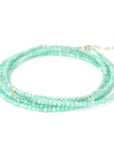 Amazonite Wrap Bracelet - Necklace - 14k Yellow Gold / Regular / 34" - KMJ Anne Sportun Jewelry - Bracelets
