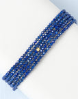 Lapis Wrap Bracelet - Necklace - 14k Yellow Gold / Regular / 34"