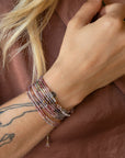 Multi Colored Spinel Wrap Bracelet-Necklace - 14k Gold + Multi Colored Spinel