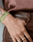 Peridot Wrap Bracelet - Necklace - 14k Yellow Gold / Regular / 34" - KMJ Anne Sportun Jewelry - Bracelet