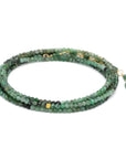 Sakota Emerald Wrap Bracelet - Necklace - 14k Yellow Gold / Regular / 34" - KMJ Anne Sportun Jewelry - Bracelet