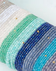 Amazonite Wrap Bracelet - Necklace - 14k Yellow Gold / Regular / 34"