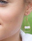 Triana Earrings - 14k Gold-Fill + Moonstone - KMJ James & Jezebelle Jewelry - Earrings
