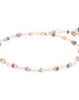 Hand-Tied Natural Gemstone Bracelet - 14k Yellow Gold / Rainbow Sapphire - KMJ Anne Sportun Jewelry - Bracelet
