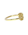 Honeycomb Lace Marquise Ring - 14ky Gold + Diamonds