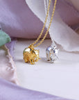 Indian Elephant Necklace - Sterling Silver