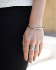 In Bloom Stacking Skinny Cuff - 22k Gold Dust, 18k Gold, Oxidized Silver + Reclaimed Diamonds - KMJ Kate Maller Jewelry Jewelry - Bracelets