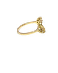 Delicate Oval Ring - 14ky Gold + Diamonds