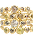 Queen Bee Ring - 18ky + Colored Rose Cut Diamonds - KMJ Kate Maller Jewelry Jewelry - Bridal