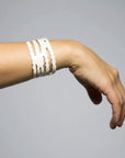 Pearl Strands Cuff - Cream